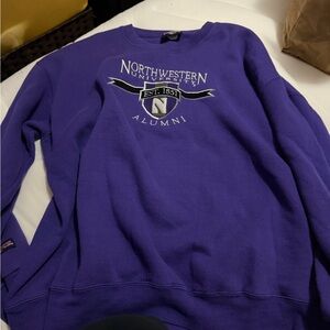 Jansport Purple Northwestern Crewneck Sweater